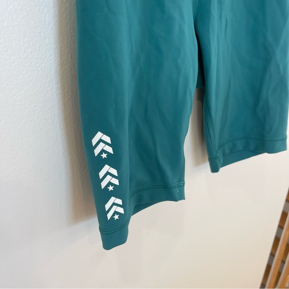 NEW Lululemon Teal Wunder Train High Waisted 8” short in teal aqua - Picture 5 of 13